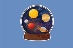  : Personal Space Introvert Universe Matte Waterproof Vinyl Sticker