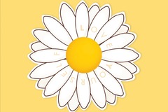  : Daisy White Flower Self-Love Waterproof Matte Vinyl Sticker