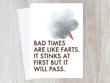  : Funny Fart Encouragement Card for Friend | Motivational, Positive