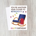  : Funny Retirement Countdown Birthday Card for Friends & Colleague
