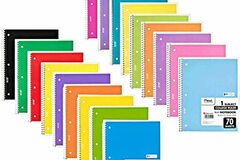 Comprar ahora: Lot of 25 College Ruled One Subject (24 Notebooks) 70 Sheets Each