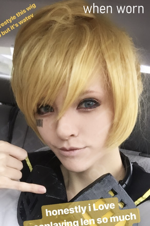 Ponytail Blonde/Gold/Yellow Kagamine Len Wig