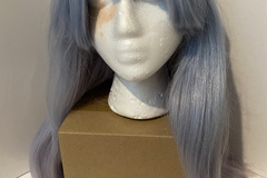 Selling with online payment: Long 32" Blue to Purple Ombre Hime-cut Cospicky Wig
