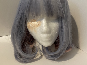 Selling with online payment: Medium Blue and Pink split Bob-cut Cospicky Wig