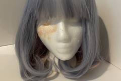 Selling with online payment: Medium Blue and Pink split Bob-cut Cospicky Wig