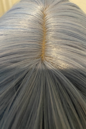 Medium Blue and Pink split Bob-cut Cospicky Wig