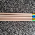 Selling with online payment: Blue, cyan, green, orange and yellow pencils 