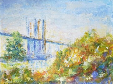 Sell Artworks: Brooklyn bridge in autumn