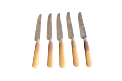 Vente: 5 Anciens Couteaux de Table TABLINOX