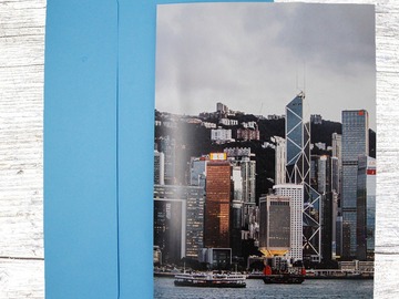  : More Sights of Hong Kong Greeting Card 3 (HK at Dusk Card)