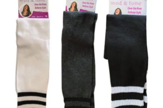 Girls & Women's Knee High Socks - Lot of 24 Pair (Solid Only)
