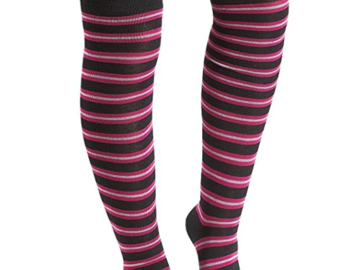 Liquidation/Wholesale Lot: Girls & Women's Knee High Socks - Lot of 24 Pair (Solid Only)