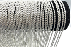 Bulk Lot (Liquidation & Wholesale): 50 Rope Chains Sterling Silver Plated In USA -24 inch -1.5 mm