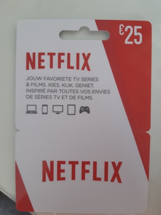 Carte cadeau Netflix Belgique (25€) à vendre pour seulement 20