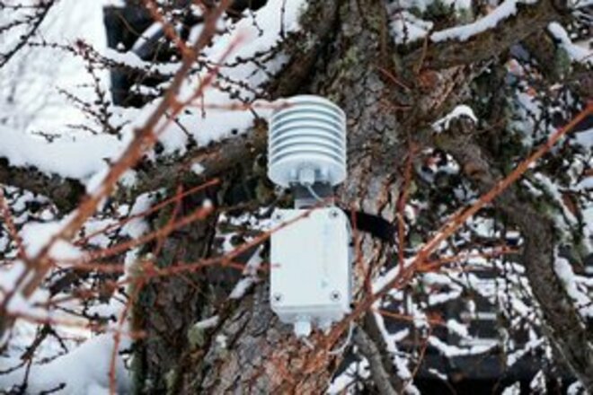 Air Temp. & Humidity with Radiation Shield-DL-SHT35-001(LoRaWAN®)