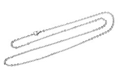 Vente au détail: Collier Chaine N°06-03 en acier inoxydable maille forçat de 50 cm