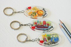 : NEW! “I Love Hong Kong” Series Keychains – Dim Sum, China Motor B