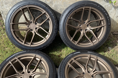 Selling: Bronze Stance SF03 5x115 with Firestone Firehawk Indy 500