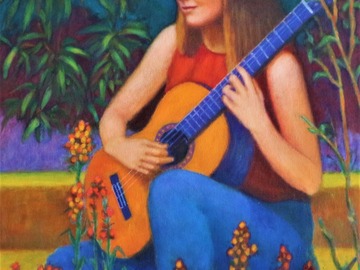 Sell Artworks: Girl with a Guitar