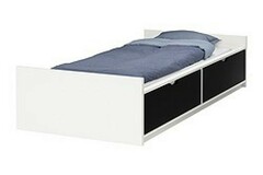 À vendre: Lit IKEA 90/200 rails d’un tiroir à réparer