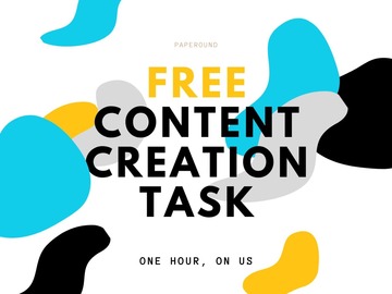 FREE First Task: Jimmy - FREE Content Creation Task