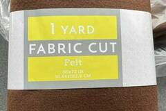 Buy Now: Walnut Brown Felt Fabric 1 yard New Image Group 36x72   Lot of 6