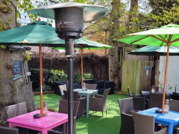 Book a table: relax and get some work done with the best garden in Chertsey!