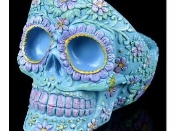 Post Now: Sugar Skull - Colorful Ashtray