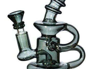  : The Silver Surfer  - 5” Mini Water Recycler Bubbler - Winter Gree