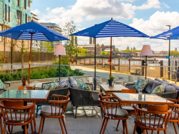 Free | Book a table: Bask in the sun while working on some projects on our rooftop!