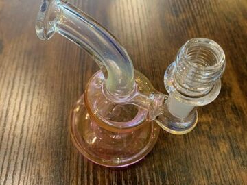 Post Now: 4″ Iridescent Pink Water Pipe