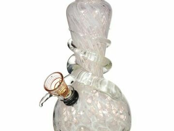 Post Now: 8" Snake Wrap Tobacco Bong - Milkyway