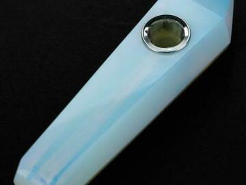  : Acid Secs - Natural Plain Opal Smoking Pipe