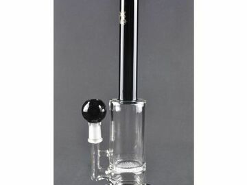  : 12" Honeycomb Oil Rig - Black Tube and White Accents