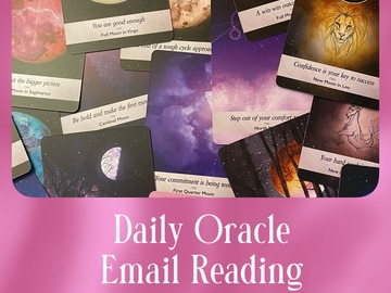 Selling: Daily Oracle Email Reading with The Moonology Oracle Cards