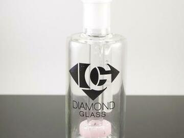 Post Now: 14mm Male Showerhead Ash Catcher 90º Pink by Diamond Glass