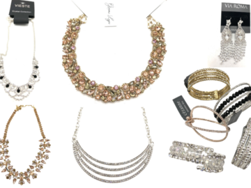 Liquidation & Wholesale Lot: 100 pieces All Austrian Crystal Necklaces, Bracelets Earrings