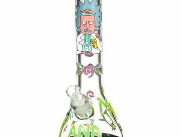 Post Now: Mad Scientist Dab Rig Bong with Rick and Morty 3D Artwork