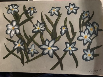 Sell Artworks: Blue flowers
