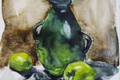 Sell Artworks: Composition with green apples