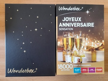 Vente: Coffret Wonderbox "Joyeux Anniversaire Sensation" (99,90€)