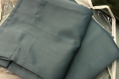 For Sale: Blue Sateen Curtains