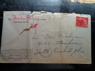 VIP Member: 1966 letter from Louie at the Flamingo in Las Vegas