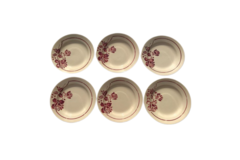 Vente: Série de 6 assiettes en faience de SAINT AMAND