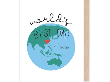  : World's Best Dad Card