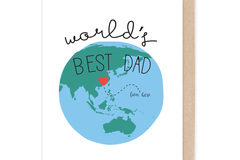  : World's Best Dad Card
