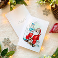  : Hand-painted Christmas Card | "Ho, Ho, Oh!"