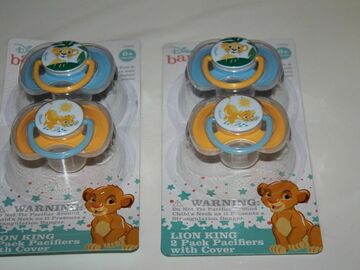 Buy Now: 20X Disney Baby Lion King Simba 2-pack Pacifiers w/cover NEW