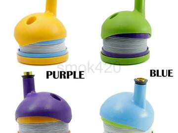  : New Style Bukket Gravity Bong Smoking Plastic Pipes 4 Colors Wick
