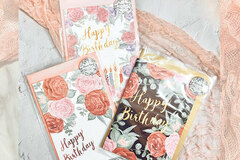  : Watercolour Happy birthday card with envelope set (3pcs)